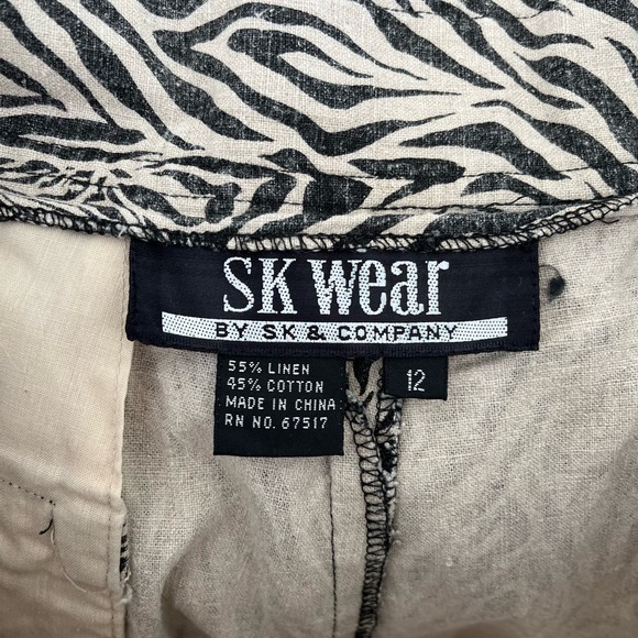 Vintage High Waisted Zebra Print Women's Shorts - Picture 4 of 7